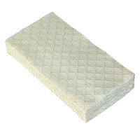 DISPOSABLE QUILTED GUEST TOWELS | European Made Linen Like Napkins | for Upscale Wedding and Dining | 12 pc | Ivory
