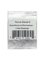 Screw-on Silicon Nose Pads 2 Pair 15mm