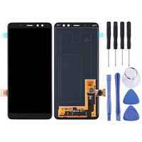JUNXI Phone case Phone Cover LCD Screen and Digitizer Full Assembly for Galaxy A8 (2018) / A5 (2018) / A530(Black) (Color : Black)