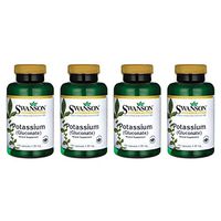 Swanson Potassium (Gluconate) 99 Milligrams 100 Capsules (4 Pack)