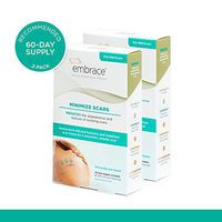 Embrace Minimize for Old Scars, Cut-to-Size Large (4.7") Silicone Scar Sheets, 60 Day Supply (Recommended Treatment)