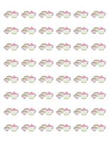 Special Pack 48 Tea Pot Cup Envelope Seals Labels Stickers 1.2" Round #CUAS