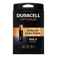 Duracell Distributing Nc 032641 Optimum Alkalline Batteries, AAA, 6-Pk. - Quantity 6