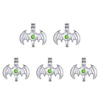 10Pcs Bat Hollow Pendant Pearl Bead Cage Pendants Aromatherapy Essential Oil Diffuser Locket Pendant Necklace Jewelry Making Supplies (Style8)