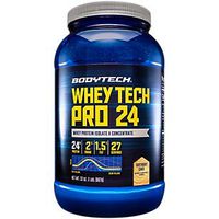 BodyTech Whey Tech Pro 24 Protein Powder Protein Enzyme Blend with BCAA's to Fuel Muscle Growth Recovery, Ideal for PostWorkout Muscle Building Birthday Cake (2 Pound)