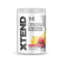 XTEND Original BCAA Powder Knockout Fruit Punch | Sugar Free Post Workout Muscle Recovery Drink with Amino Acids | 7g BCAAs for Men & Women | 30 Servings