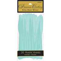 JF World Robins Egg Blue Premium Plastic Knives 20ct