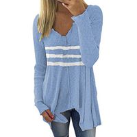 Smoxx Womens Deep V Neck Wrap Sweaters Long Sleeve Waffle Knit Pullover Tops Shirts,Irregularity Knit Top Blouse
