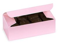 One Piece Folding Candy Box 10 Count - 1/2 LB - Pink