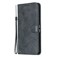 Samsung Galaxy Note 10+ Plus Case Shockproof Business PU Leather Flip Wallet Phone Cases Folio Slim Fit Magnetic Protective Cover TPU Bumper with Stand Card Holder Slots Black