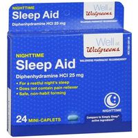 Walgreens Nighttime Sleep Aid Mini-Caplets, 24 Each