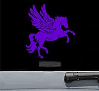 JS Artworks Pegasus Horse Vinyl Decal Sticker (Purple)