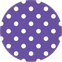 New Purple Dots Round Plates | 8 Ct. | 9"