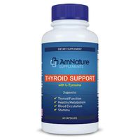Thyroid Support Supplement with L-Tyrosine & Iodine, Perfect Metabolism for All Hypothyroidism Symptoms, Improves Energy, Stamina & Blood Circulation, Prevent Hair Loss | Pack of 60 Capsules