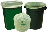NORTHERN TECHNOLOGIES Natur-Bag Compostable, Green-Slim, Gallons, 0.8 Mm, 33 in. X 40 in, 25 Liners, 8 Rolls Per Case-152626