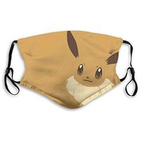 YCY HOT MART Eevee Evolutions Mouth Mask, Breathable Reusable Dust Mask with Activated Carbon Filter Adjustable Earloop