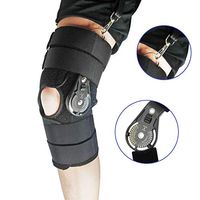 Mowane Hinged Knee Brace, Post Op ROM Knee Support with Side Stabilizer Locking for ACL PCL Meniscal Tendon Repair Injury Hyperextension Recovery Orthopedic Rehab, Open Patella for Men, Women (PRO L)