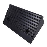 2pcs Anti-Slip Rubber Curb Ramps, Rise Threshold Ramp with Slip-Resistant Surface, Heavy Duty Rubber Curb Ramps for Car Vehicle Motorbike Wheelchair