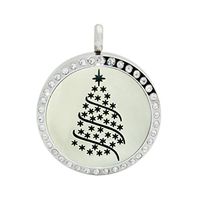 Deals Aromatherapy Necklace ZYooh Vintage Locket Essential Oil Diffuser Necklace Fragrance Jewelry Gift by ZYooh(Christmas Tree 2) (C)