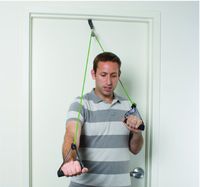CanDo 10-5042 Tubing Shoulder Pulley Exercisers, Medium, Green