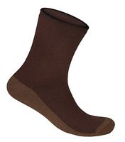 Orthofeet Non-Binding Non-Constrictive Circulation Seam Free Bamboo Brown Casual Dress Socks, 3 Pack
