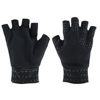 Arthritis Compression Gloves for Women and Men Copper Infused Gloves for Ease Muscle Tension Computer Typing Carpal Tunnel - Black, as described