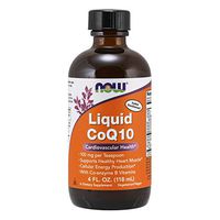 NOW Supplements, CoQ10 Liquid, 100 mg per Teaspoon, with Co-enzyme B Vitamins, Sweetened with Xylitol, 4-Ounce