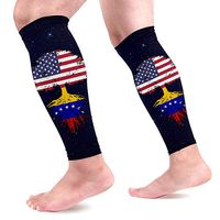 Venezuela American Flag Tree of Life Calf Compression Sleeves for Men & Women Graduated Compression Socks for Running Workout 1 Pair