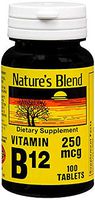 NAT B VITAMIN B-12 TB 250MCG 100