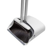 Lzttyee PP Broom and Dustpan Set Cleaning Supplies Sweep Set Upright Stand Up Long Handle for Home Kitchen Office Stand up Dustpan Broom Set