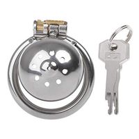 a-YUEYUE 1PC Metal Bird Stainless Steel Male Cage Device Super Small Short Ring, 3 Sizes Optional