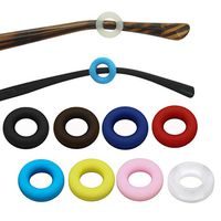 16 Pairs Silicone Glasses Legs Anti-Slip Ring Eyeglass Frame Grips Eyeglass Retainers Eyewear Comfort Replacement Tips Glasses Temple Tips (8 Colors)