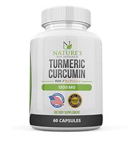 Organic Turmeric Curcumin - with Patented Black Pepper BioPerine – Highest Potency Anti Inflammatory Supplement – Best Anti-Aging Health and Pain Relief – 95% Standardized Curcuminoids - 60 Capsules