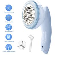 LOBKIN Lint Remover Rechargeable, Electric Sweater Shaver, Fabric Shaver Defuzzer 3-Leaf Stainless Steel Blades Lint Shaver Defuzzer Pill Fuzz Remover for Clothes, Dryer, Couch, Blanket, Sweater