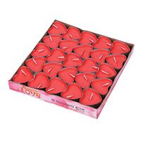 Tealight Candles Bulk 50Pcs Heart-Shaped Smokeless Candles Aromatherapy Tea Light Candles Romantic Love Floating Candles for Valentines Day Party Wedding Birthday Proposal Gifts Home Decoration