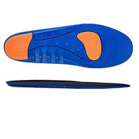 Karlscrown Comfort Sports Shoe Insoles, Orthotic Insoles, Full Length Plantar Fasciitis Inserts with Clip Mark (Black/Blue)