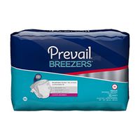 Prevail Breezers Ultimate Absorbency Incontinence Briefs, Regular, 20-Count