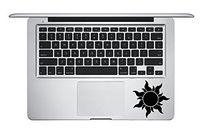 DecalGalleria - Tangled Corona Sun Palm Rest Decal Sticker for MacBook, MacBook Pro and MacBook Air 11, 12, 13, 15, 17 inch