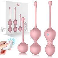 Kegel Balls Exercise Weights by AL'OFA Premium Ben Wa Balls Kit Doctor Recommended Pelvic Floor Trainer Tightening & Strengthen Bladder Control Exerciser for Beginners & Advanced (Pink)