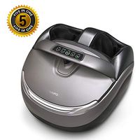 Naipo Foot Massager Shiatsu Foot Massage Machine Luxury Feet Massager Deep Kneading Massage with Tapping, Rolling, Air Compression, Heat and Adjustable Intensity Scraping for Plantar Fasciitis