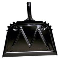 Impact Products 4216-90 16" Black Metal Dust Pan - Quantity 8