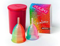 Yuuki Menstrual Cup - Rainbow Line - Small and Large + Infuser Box + Small Gift