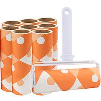 Clothing Sticky hair roller Sticky Roller, Oblique Tear Sticky Paper Clothes Hair Remover Desktop Dust Debris Cleaning (60 Sheets Per Roll) A2 Sticky paper (color : White)