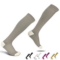 Amvontz Men Women Compression Socks: 20-30mmhg Nylon Lycra Anti DVT Knee High Medical Circula
