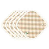 think ECO [5-Pads] Organic Reusable Cotton Cloth Panty Liner Pads, Menstrual Liner Pads, Sanitary Napkins, Five Pads Set (Daily Liner, XXS)