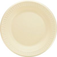 Dart 10PHQR 10.25 in Honey Laminated Foam Plate (Case of 500)