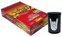Herb Airtight Container Fresh Kettle with Juicy Jay's Mello Mango 1.25 Flavored Hemp Rolling Papers 24 Count Box DC Crafts Nation- Metal