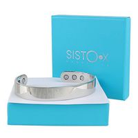 SISTO-X Copper Magnetic Bracelet/Bangle Shiny Cuff Chrome Finish Design by Sisto-X® 6 Magnets Rare Earth Health XL (190-225Mm)