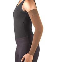 Ames Walker AW Style 7161 Lymphedema Armsleeve w Silicone Top Band 20 30 mmHg Medium Brown Manage Edema Swelling Post Mastectomy Conditions Comfortable Fabric