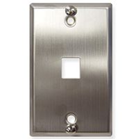 ICC WALL PLATE- PHONE- FLUSH- 1-PORT- SS / ICC-IC107FFWSS /